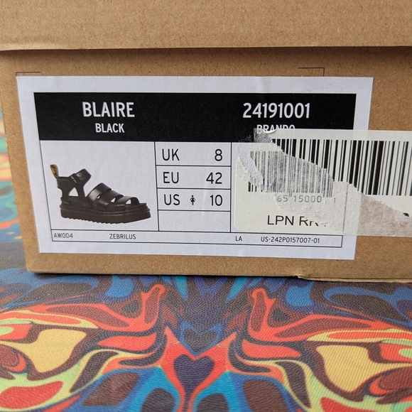 Black Strappy Sandals - Picture 7 of 7